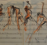 Milan Med drawing and painting for sale at the Milan Art Gallery in Downtown Fort Worth Texas