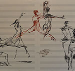 Milan Med drawing and painting for sale at the Milan Art Gallery in Downtown Fort Worth Texas