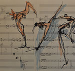 Milan Med drawing and painting for sale at the Milan Art Gallery in Downtown Fort Worth Texas