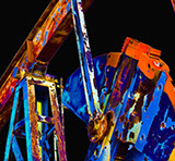 Bob Callender's&nbsp; Back in Black 2 for sale at the Milan Art Gallery in Downtown Fort Worth Texas