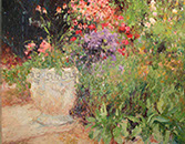 Henrietta Milan's Blue Bonnet 12 x 12 oil painting for sale at the Milan Art Gallery in Downtown Fort Worth Texas