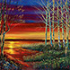 Ford Smith's' Dawning Awareness 30 x 40 painting for sale at the Milan Art Gallery in Downtown Fort Worth Texas