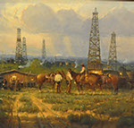 G. Harvey's Where Dreams ComeTrue 30 x 40 for sale at the Milan Art Gallery in Downtown Fort Worth Texas