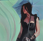 Gabe Leonard's All Alone 24 x 48 for sale at the Milan Art Gallery in Downtown Fort Worth Texas