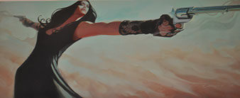 Gabe Leonard's Closers Only 24 x 36 oil painting for sale at the Milan Art Gallery in Downtown Fort Worth Texas