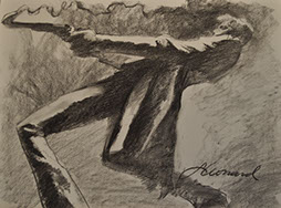 Gabe Leonard's Closers Only 24 x 36 oil painting for sale at the Milan Art Gallery in Downtown Fort Worth Texas