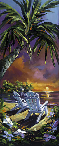 Charles Pabst's Distant Falls&nbsp; 60 x 48 oil painting for sale at the Milan Art Gallery in Downtown Fort Worth Texas