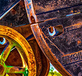 Bob Callender's Industry for sale at the Milan Art Gallery in Downtown Fort Worth Texas