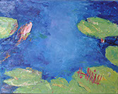 Henrietta Milan's Blue Bonnet 12 x 12 oil painting for sale at the Milan Art Gallery in Downtown Fort Worth Texas