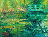 Henrietta Milan's Blue Bonnet 12 x 12 oil painting for sale at the Milan Art Gallery in Downtown Fort Worth Texas