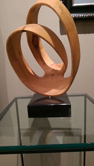 Jacarte's Marylin Pink glass perfume bottle for sale at the Milan Art Gallery in Downtown Fort Worth Texas