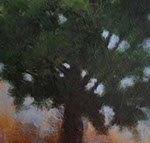 Thomas Stotts' Red Field 30 x 15 for sale at the Milan Art Gallery in Downtown Fort Worth Texas