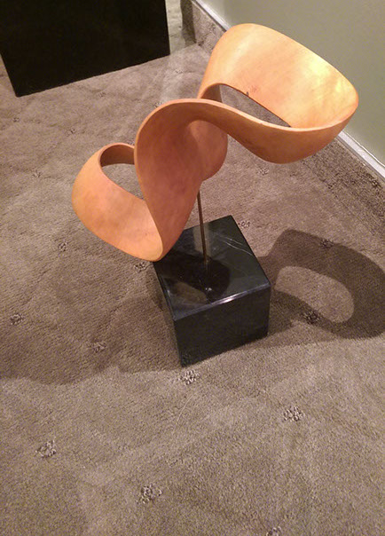 Jacarte's Marylin Pink glass perfume bottle for sale at the Milan Art Gallery in Downtown Fort Worth Texas