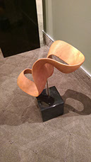 Jacarte's Marylin Pink glass perfume bottle for sale at the Milan Art Gallery in Downtown Fort Worth Texas